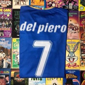 Vintage Italy #7 Del Piero Home Jersey